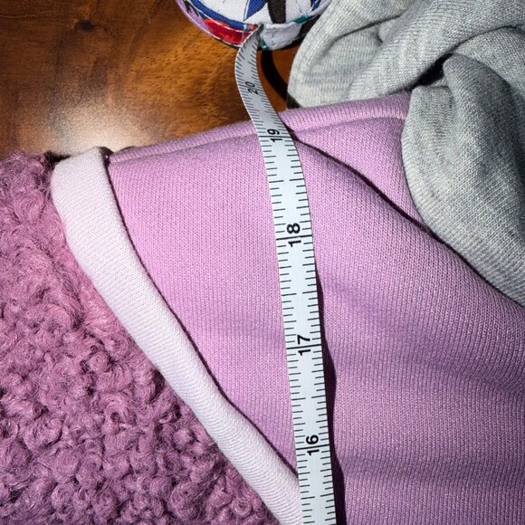 For Love & Lemons Purple Cropped Sherpa Half-Zip Hoodie XXS FA22 AT0035 - Picture 8 of 8